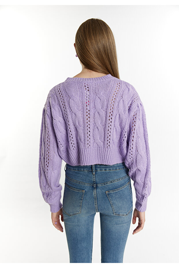 Kurzer Strickpullover - 4