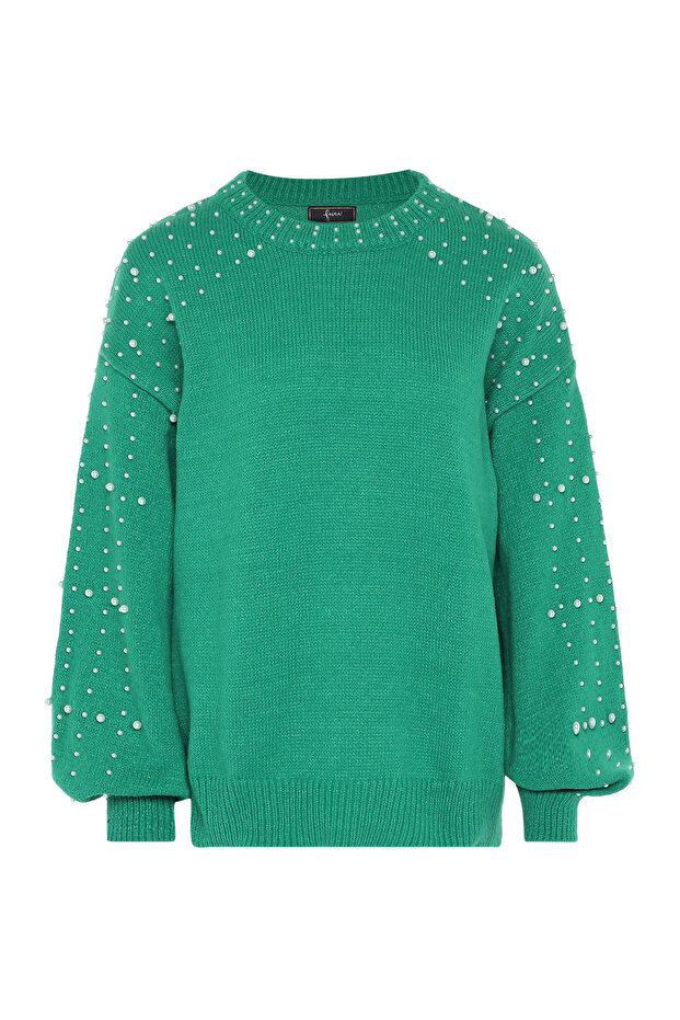 Pullover mit Perlen - 1