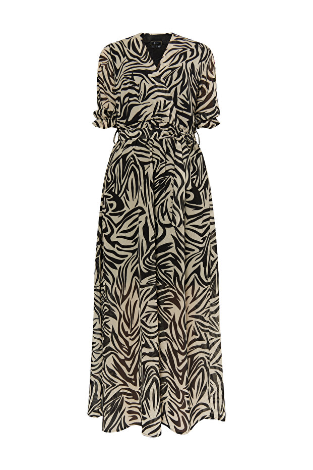 Maxikleid mit Zebra-Print - 3