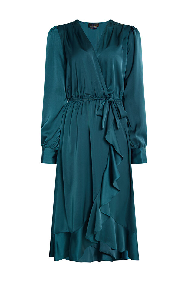 Midi Langarmkleid - 3