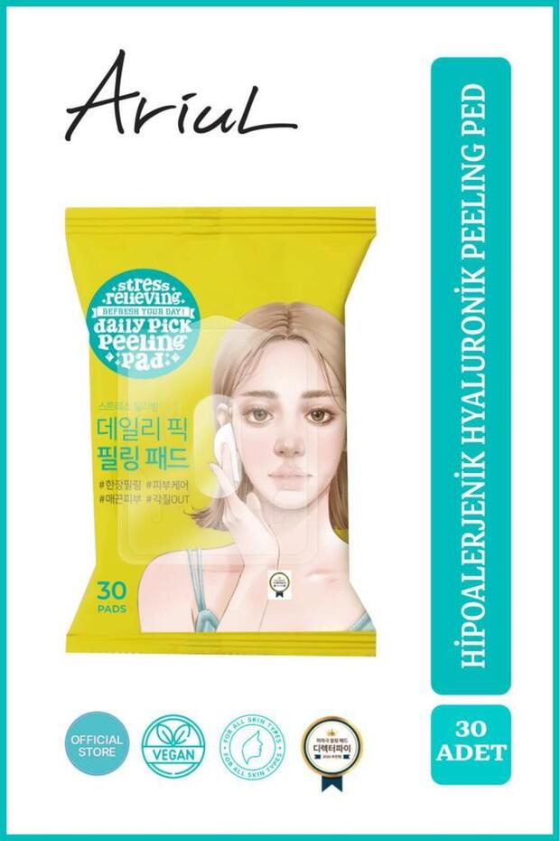 Stress Relieving Daily Pick Peeling Ped 30 Pieces | Anti-Sebum | Tea Tree Leaf Oil