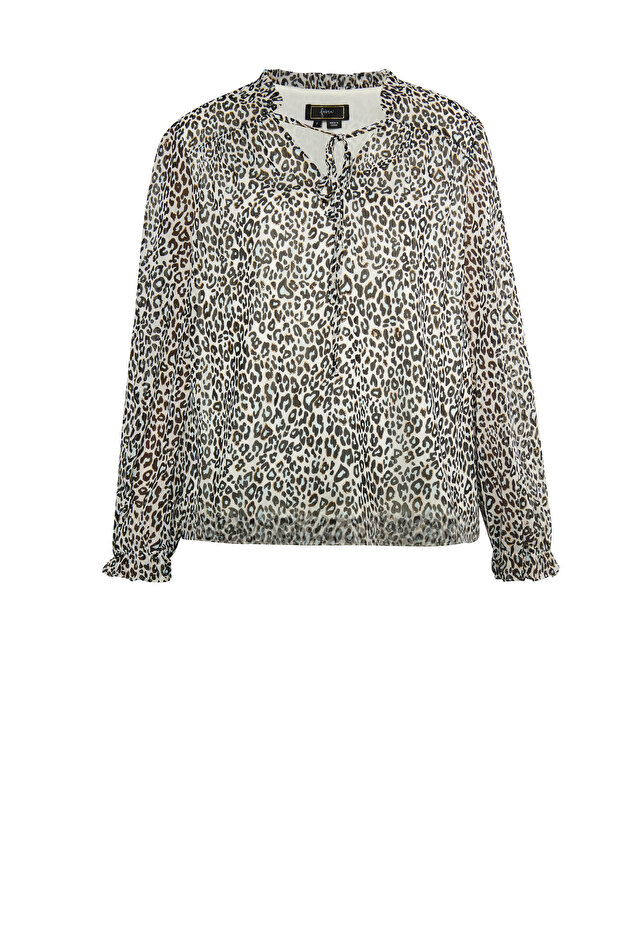 Μπλουζ mit Leo-Print - 2