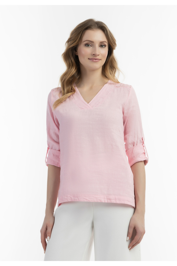 Blusenshirt mit Spitze - 3