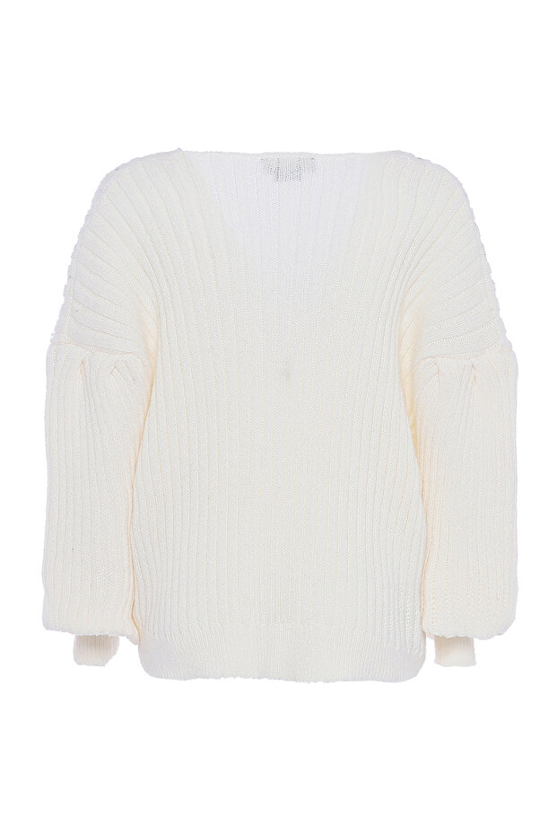 Strickpullover mit Pailletten - 2