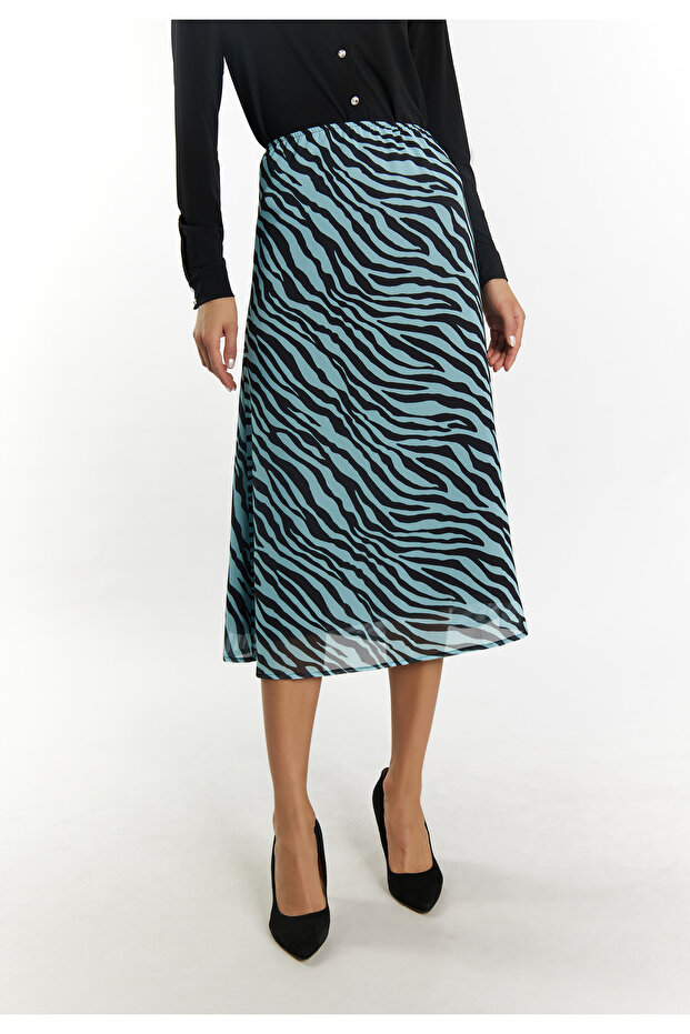 Rock mit Zebra-Print - 3