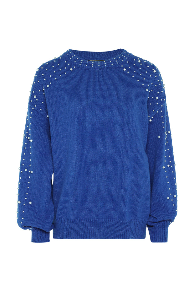 Pullover mit Perlen - 1