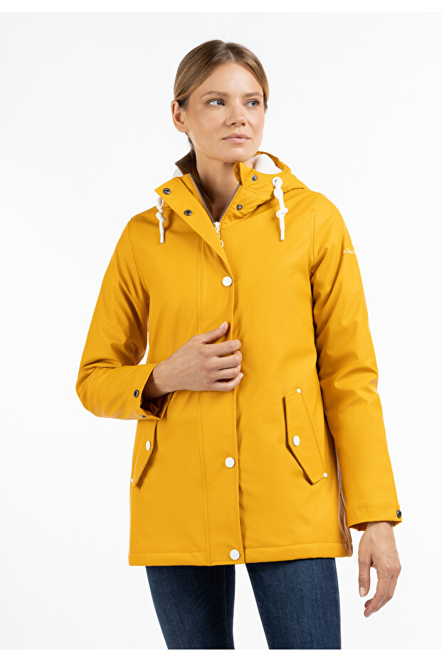 Regenjacke mit Webpelzfutter - 3