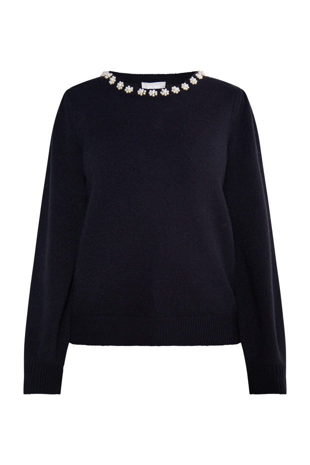 Πουλόβερ mit Perlen - 2