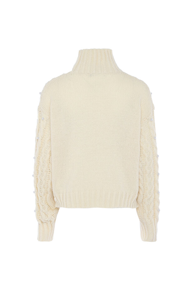 Pullover mit Perlen - 2