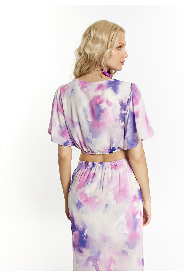 Bluse mit Batikmuster - 4