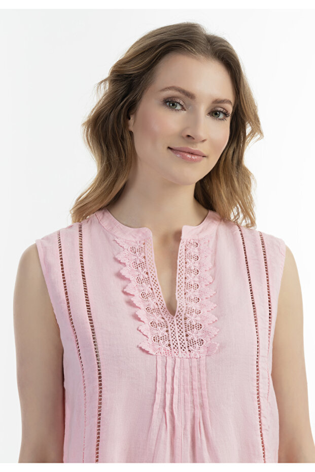 Blusentop mit Spitze - 5