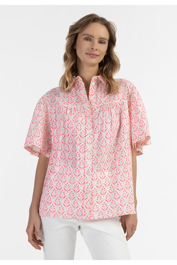 Kurzarm Bluse - 3