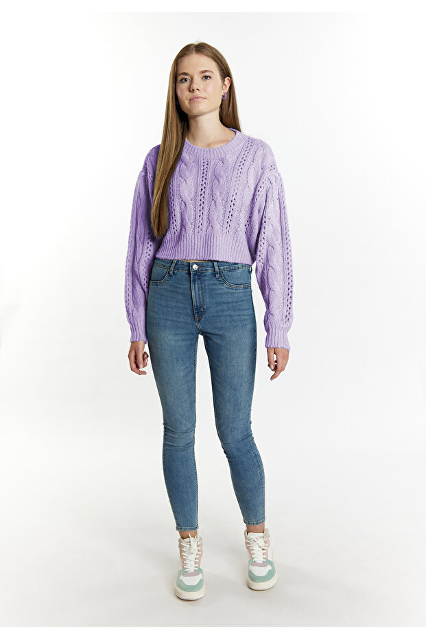 Kurzer Strickpullover - 1