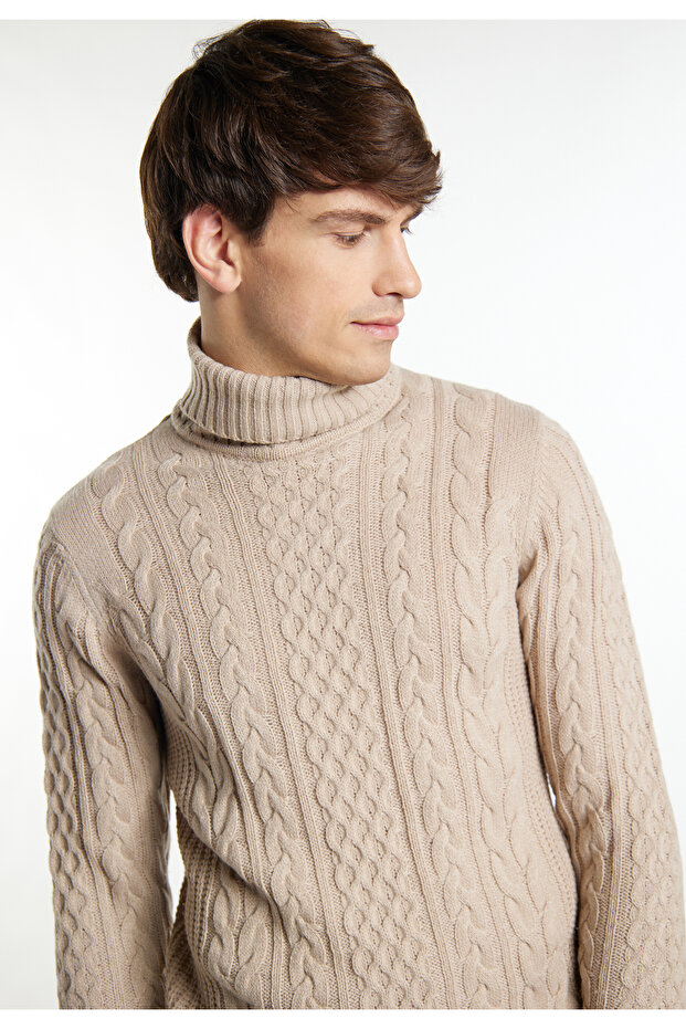 Pullover mit Zopfstrick - 5