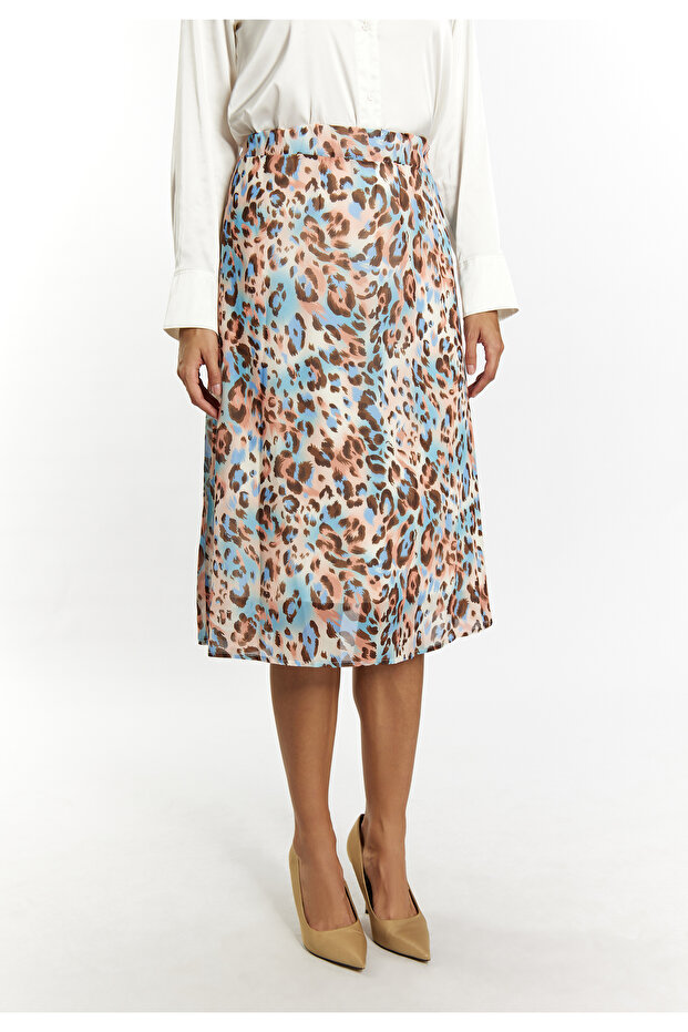 Rock mit Leoprint - 3