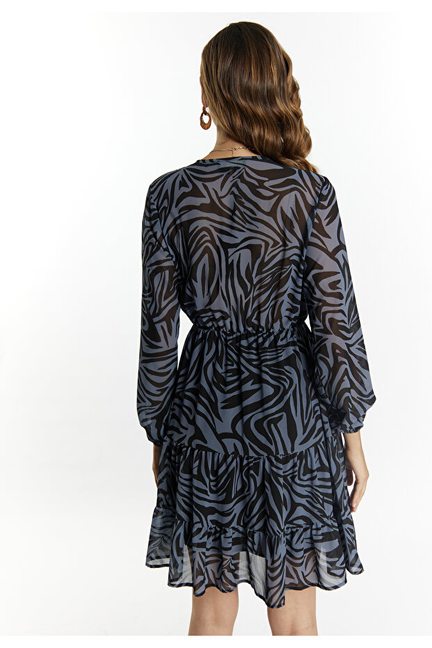 Kleid mit Zebra-Print - 4