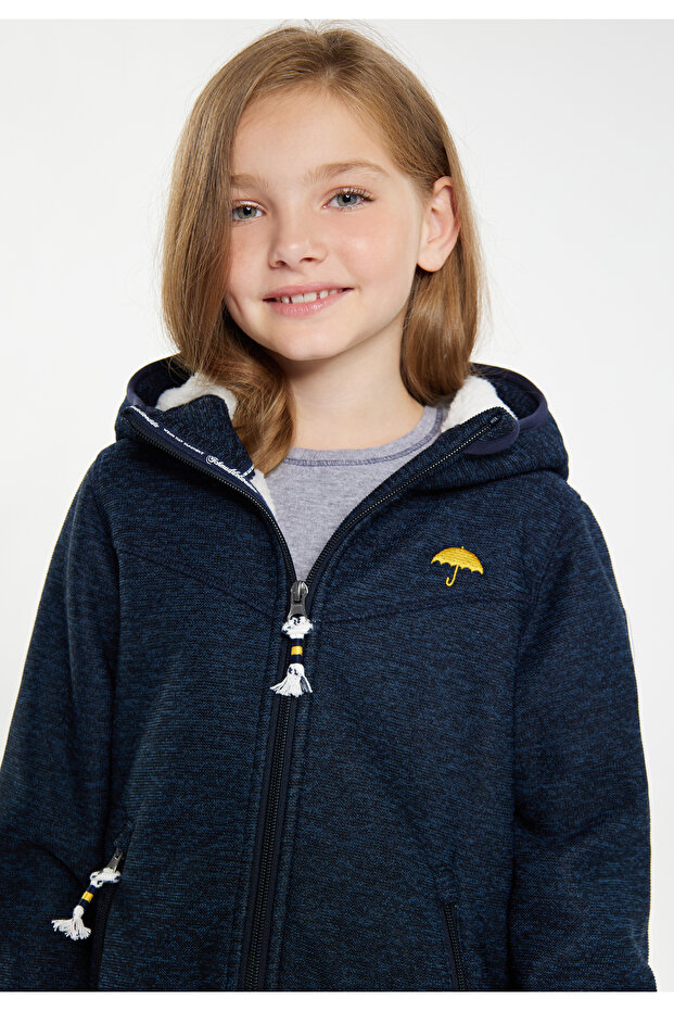 Strickfleeceblouson mit Teddyfutter - 5