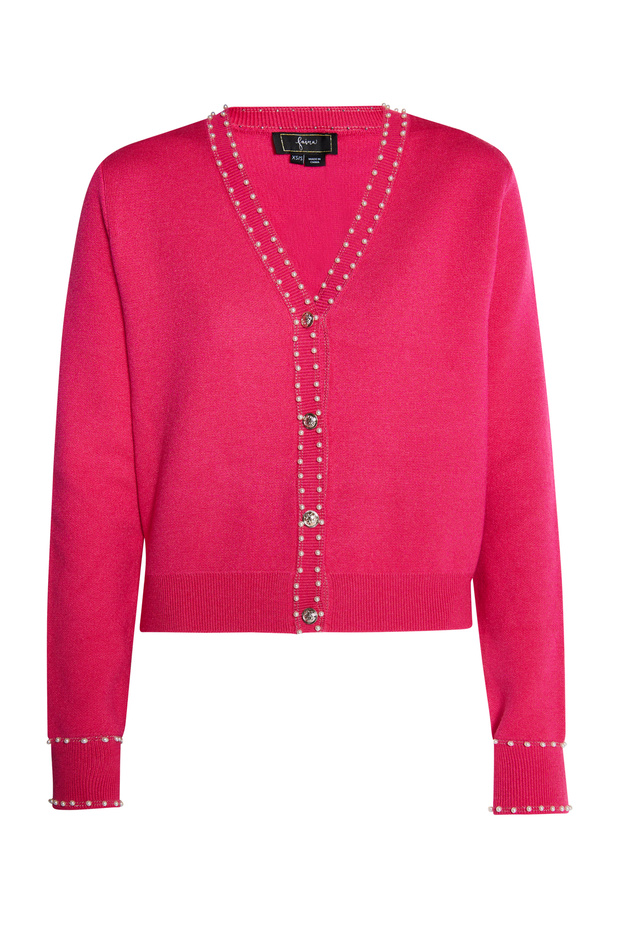 Strickjacke mit Perlen - 2