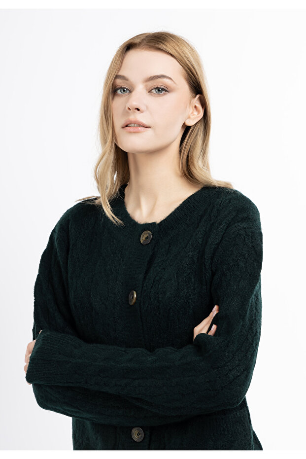 Strickjacke mit Knöpfen - 5