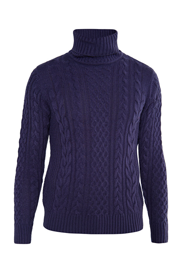 Pullover mit Zopfstrick - 2
