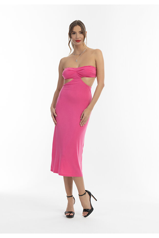 Midikleid mit Cut-outs - 1