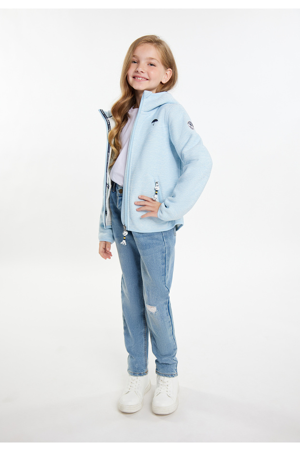 Strickfleeceblouson mit Teddyfutter - 1