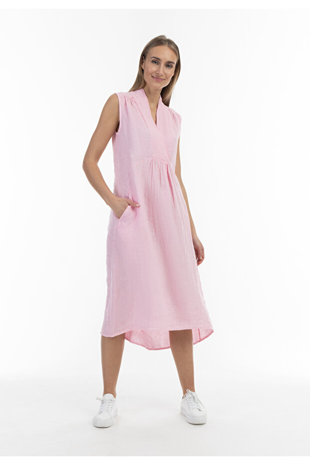 Midikleid aus Leinen - 4