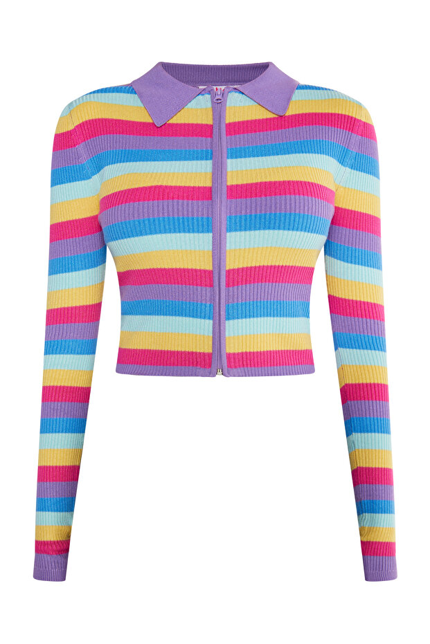 Cropped Strickjacke - 2