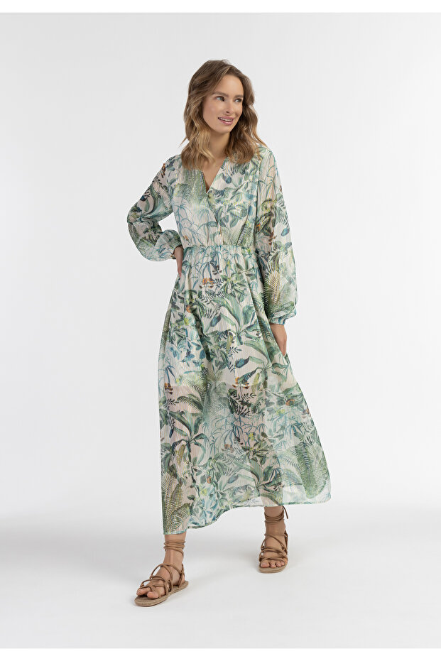 Maxi Langarmkleid - 3