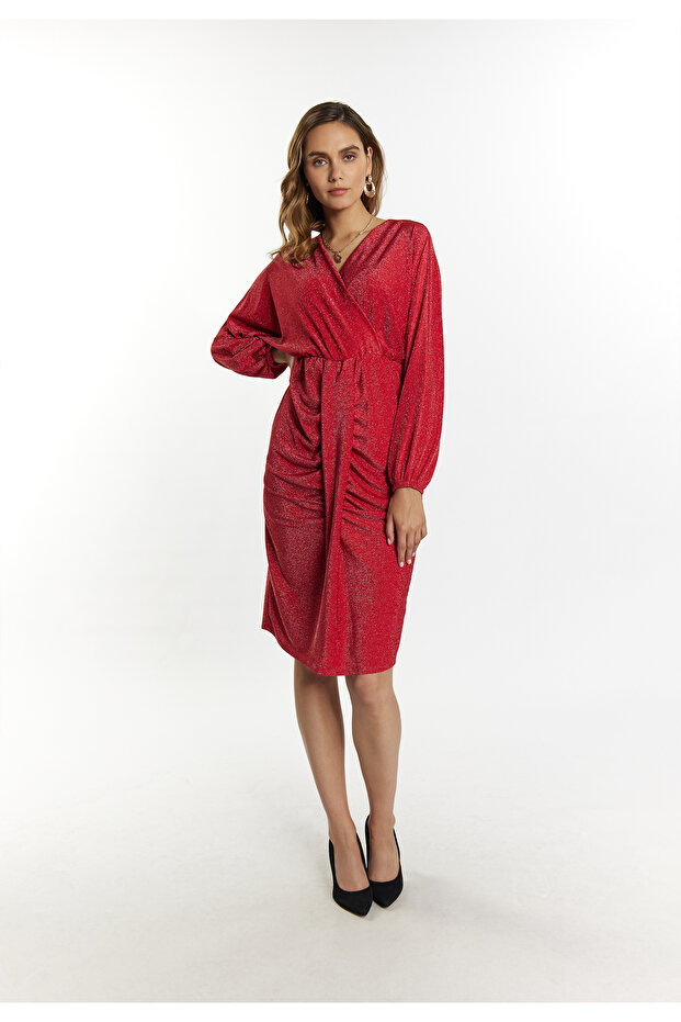 Abendkleid mit Glanzgarn - 5