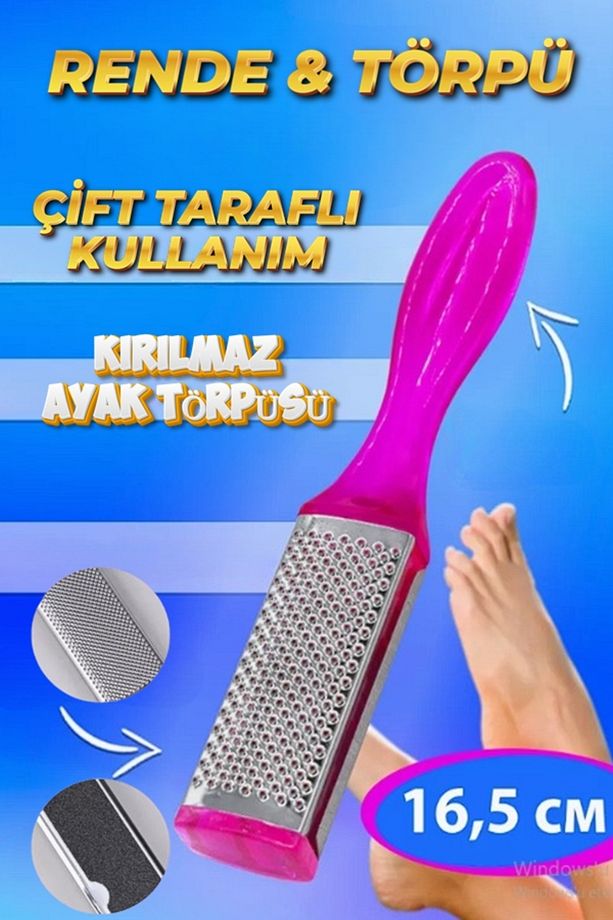 Çift Taraflı Ayak Topuk Törpüsü Rende ve Törpü Islak Kuru Kullanım XL69 - 7