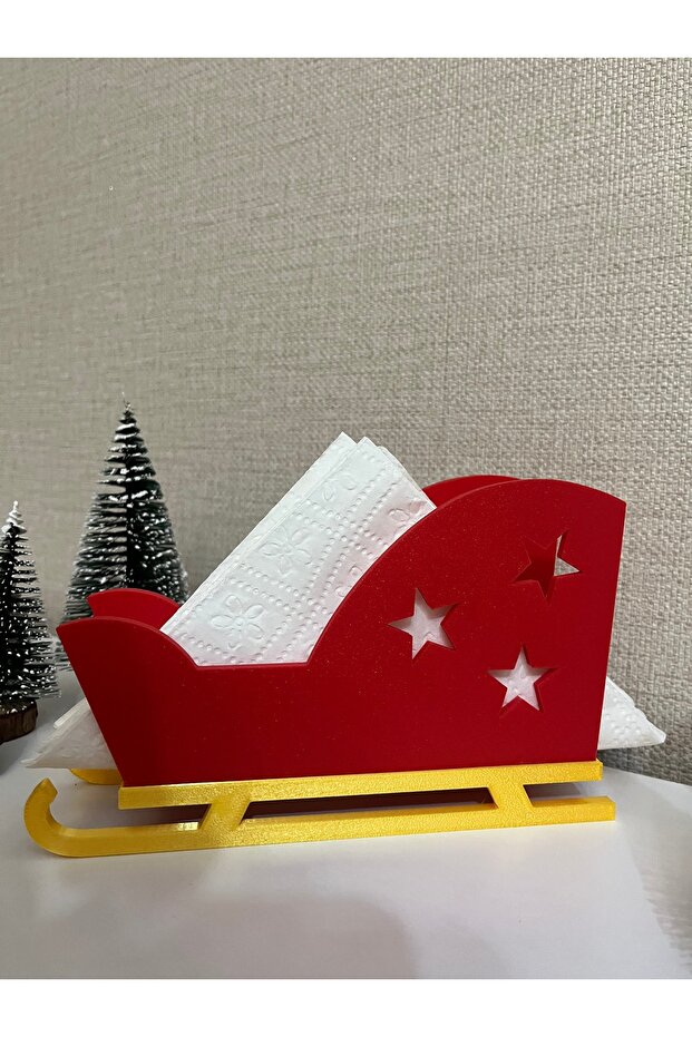 Noel, Yılbaşı Temalı Kızak Peçetelik - 5