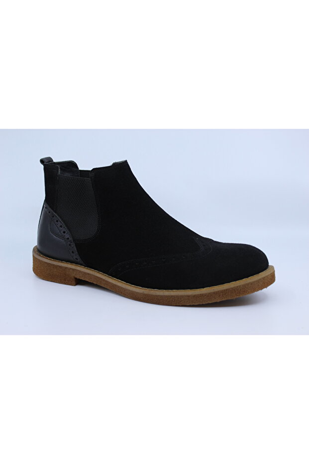 1061 Black Men's Leather Boots 44