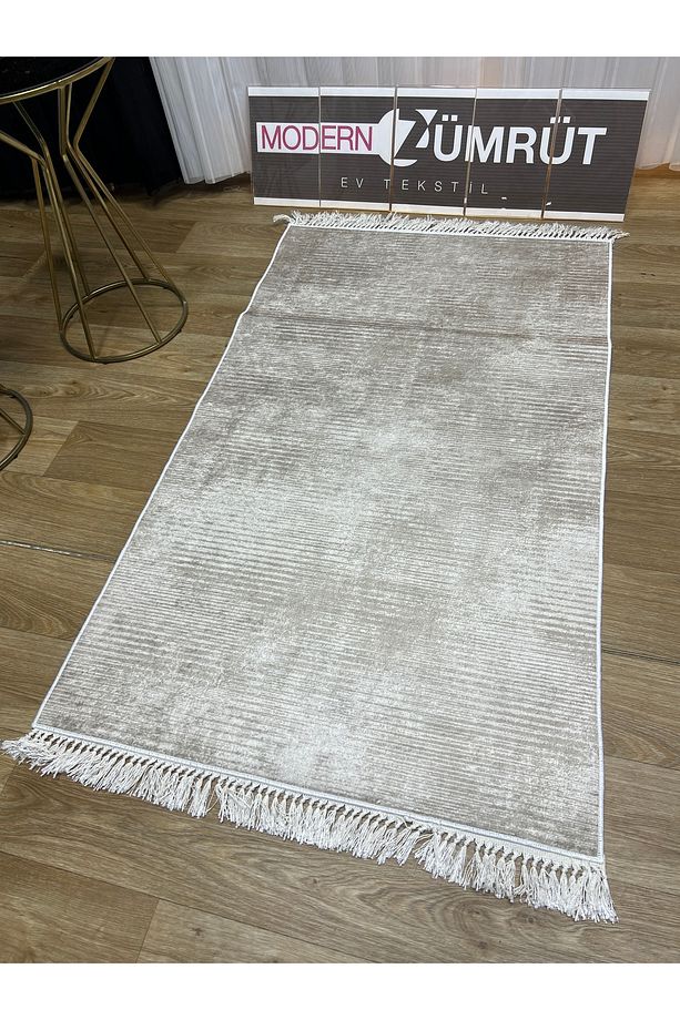 Dijital Baskılı Makinede Yıkanabilir Dot Taban Halı Narin Vizon - 4