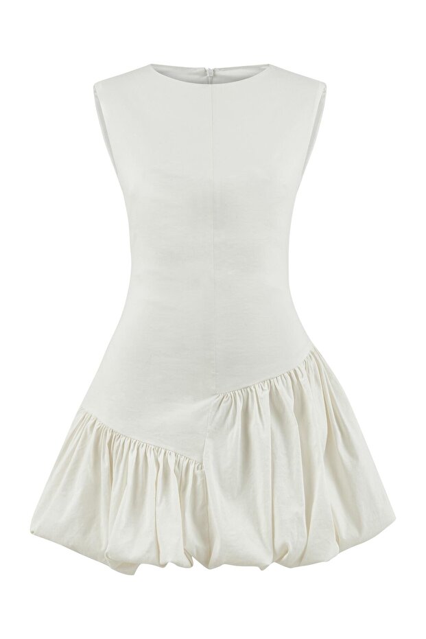 Mini rochie Shelly Ecru Bubble - 1