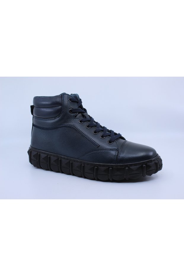 1138 Dark Blue Men's Leather Sports Boots 42