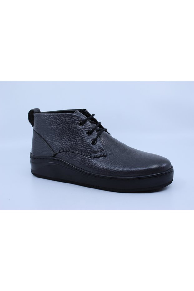 1146 Gray Women's Leather Boots 37