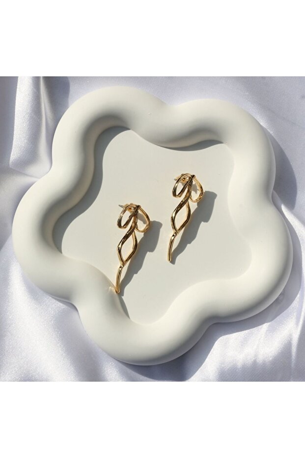Kurdele Gold Küpe