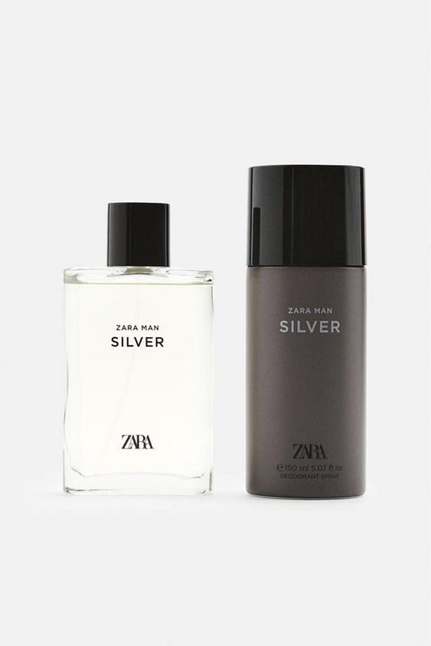 MAN SILVER EDT 90ML (3.04 FL OZ) + DEODORANT SPRAY EDC 150ML (5.07 FL OZ) - 1