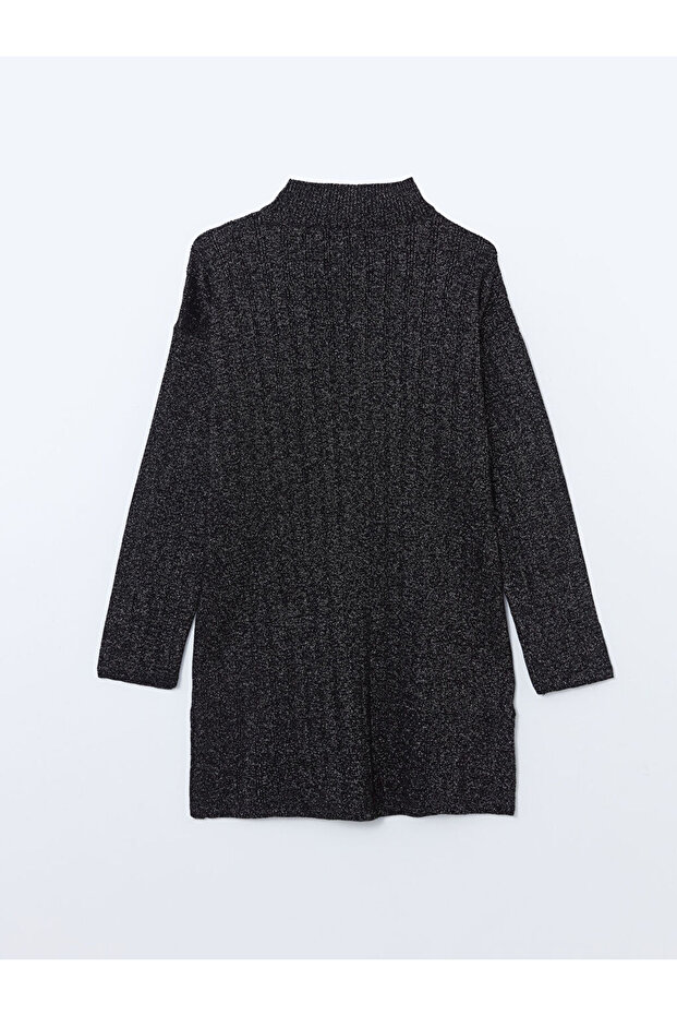 LCW Modest Yarım Balıkçı Yaka Parlak Görünümlü Kadın Triko Tunik - 2