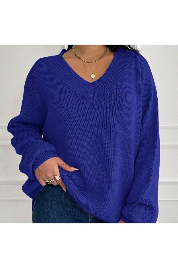 BÜYÜK BEDEN TRİKO KAZAK - 4