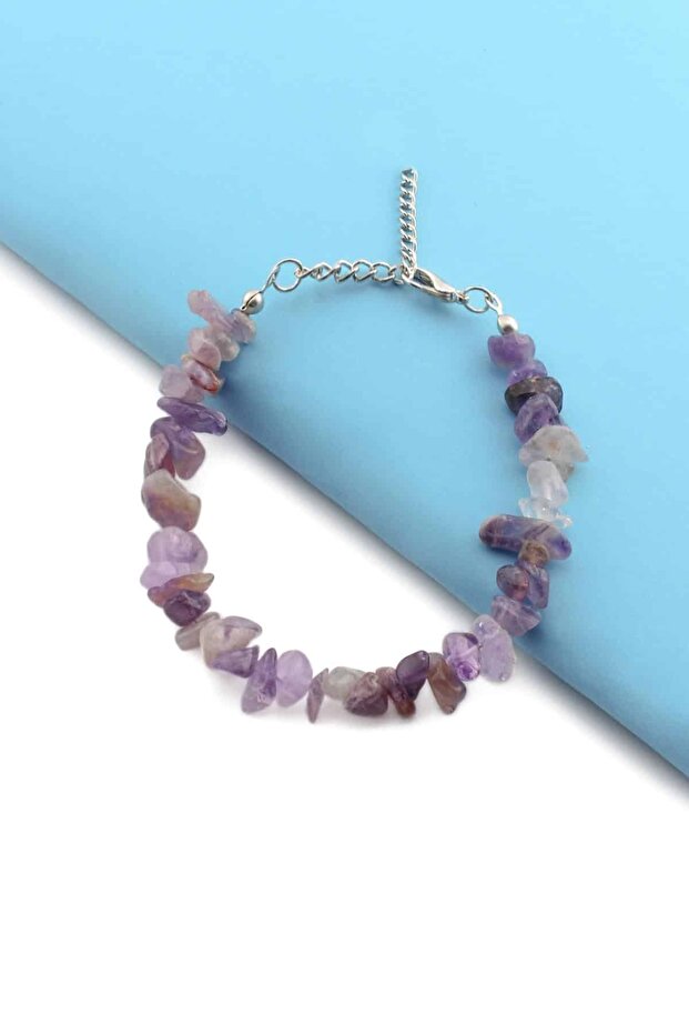 Amethyst Broken Natural Stone Bracelet