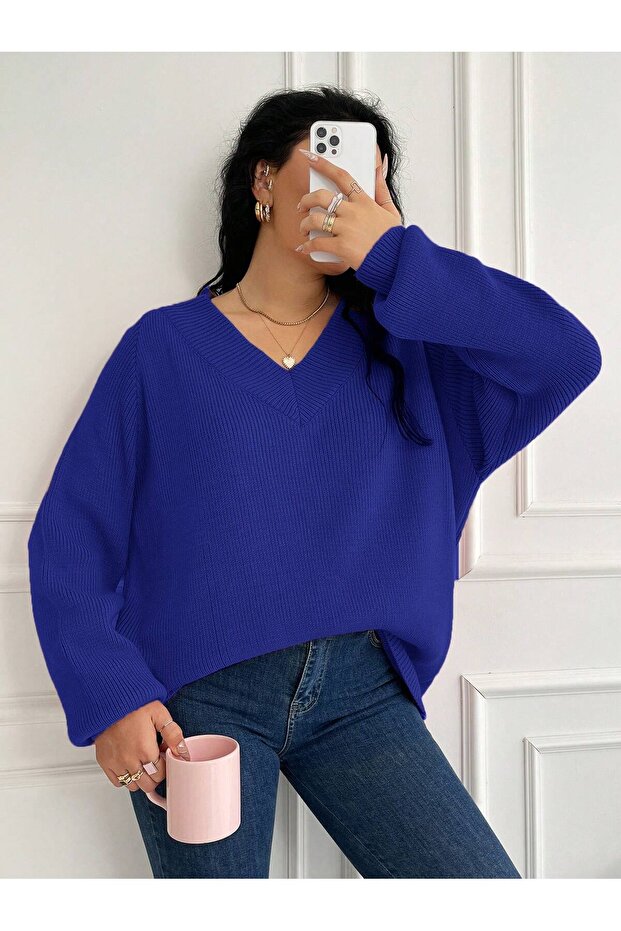 BÜYÜK BEDEN TRİKO KAZAK - 6