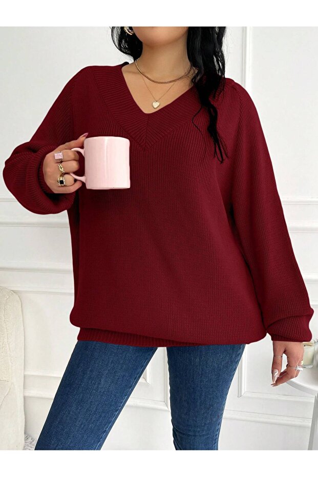 BÜYÜK BEDEN TRİKO KAZAK - 6