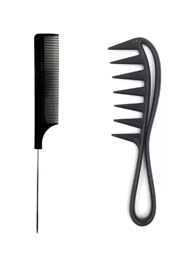 Set of 2 Hair Shape Comb and Krape Comb