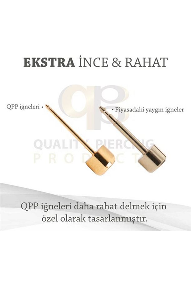 Qpp Kulak Delme Küpesi 12 Çift Sarı Karışık (TOP-KALP-YILDIZ) - 3