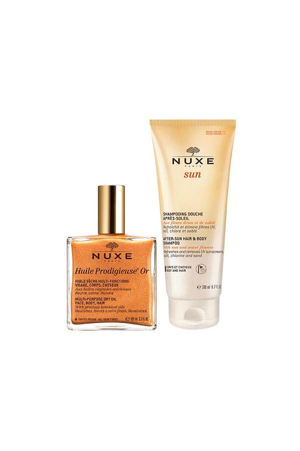 Huile Prodigieuse Or 100 ml Sun Güneş Sonrası Şampuan 200 ml - 1