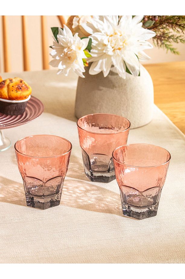 Lcwk Desenli Cam Bardak Seti 3'lü 350 ml - 2