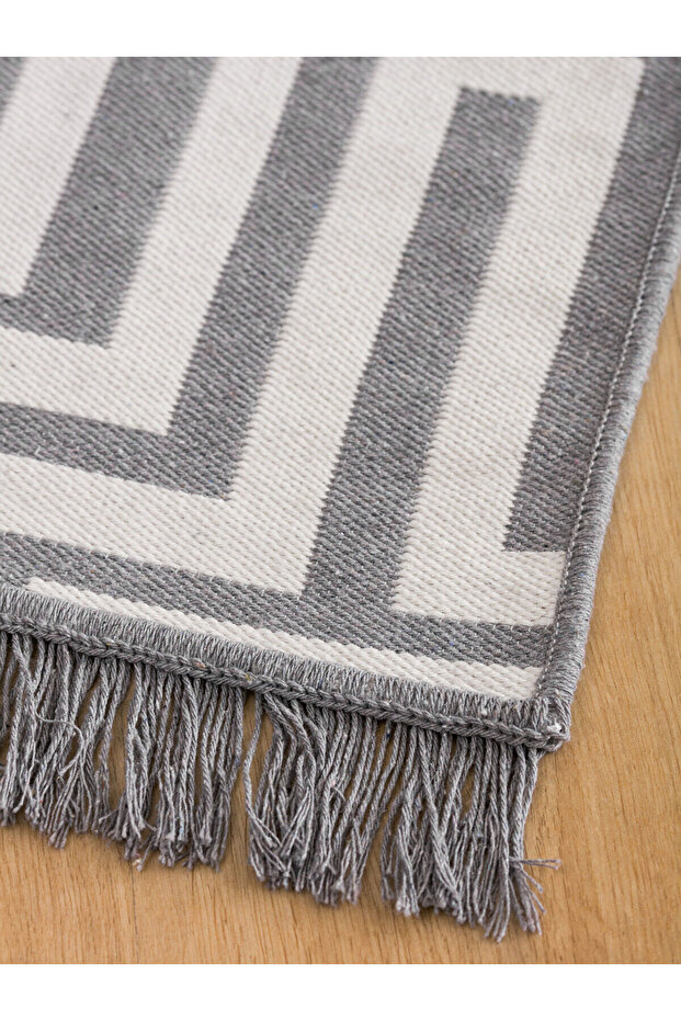 Lcwk Desenli Püsküllü Halı 80x140 Cm - 3