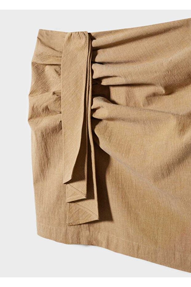 Büzgü detaylı etek - 5